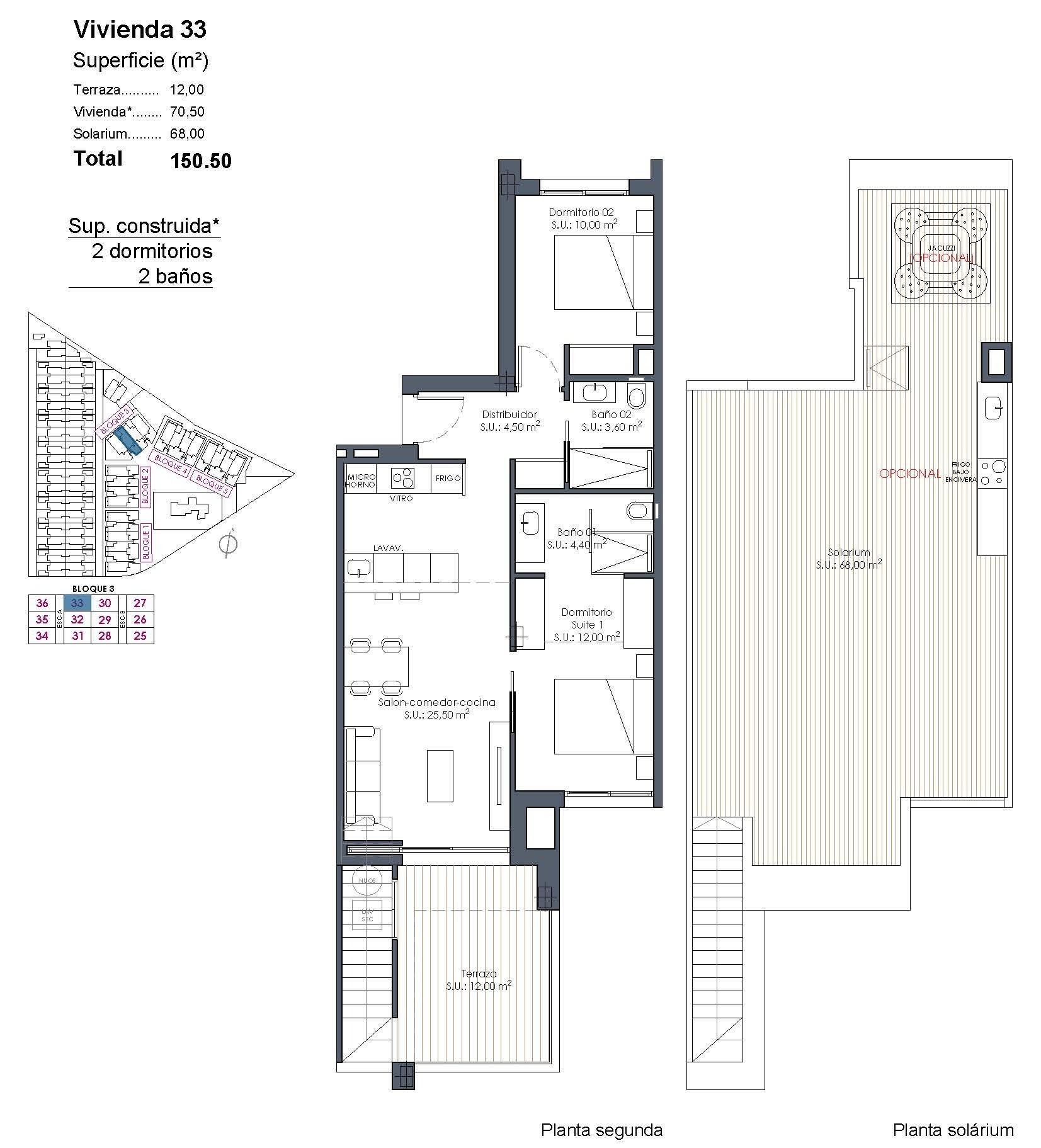 28-35 Penthouse in Los Alcazares, Murcia