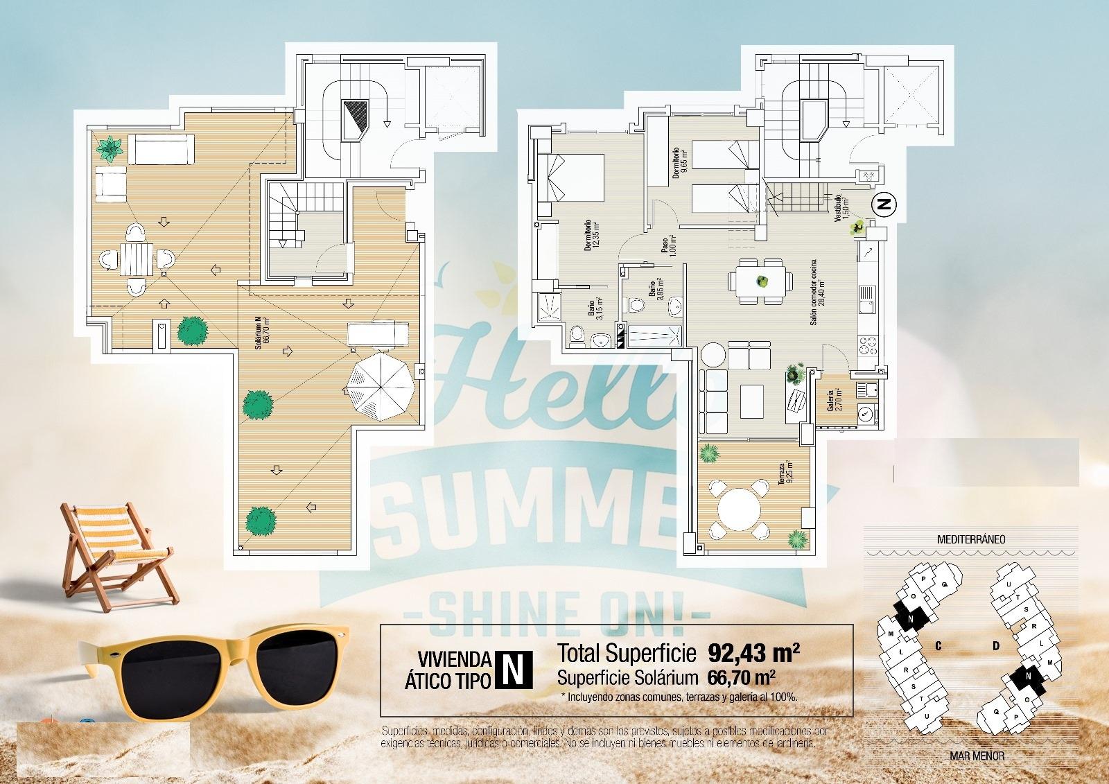 5-16 Penthouse in La Manga del Mar Menor, Murcia