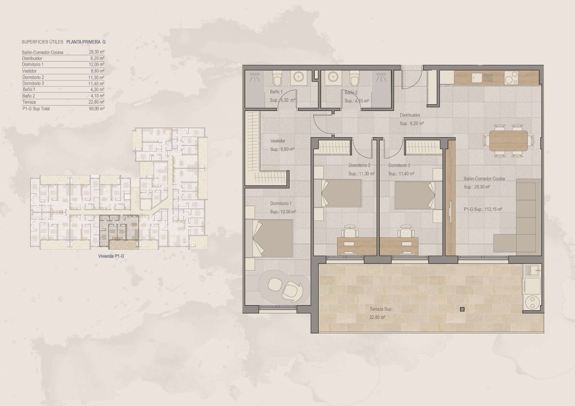 6-11 Apartment in Torre Pacheco, Murcia