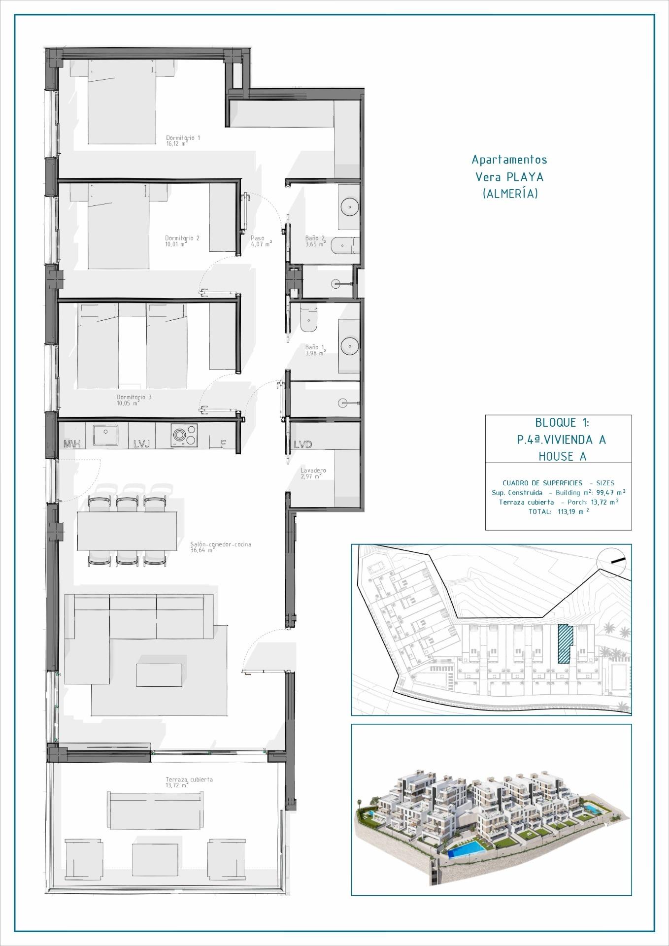 6-9 Apartment in Vera, Almería