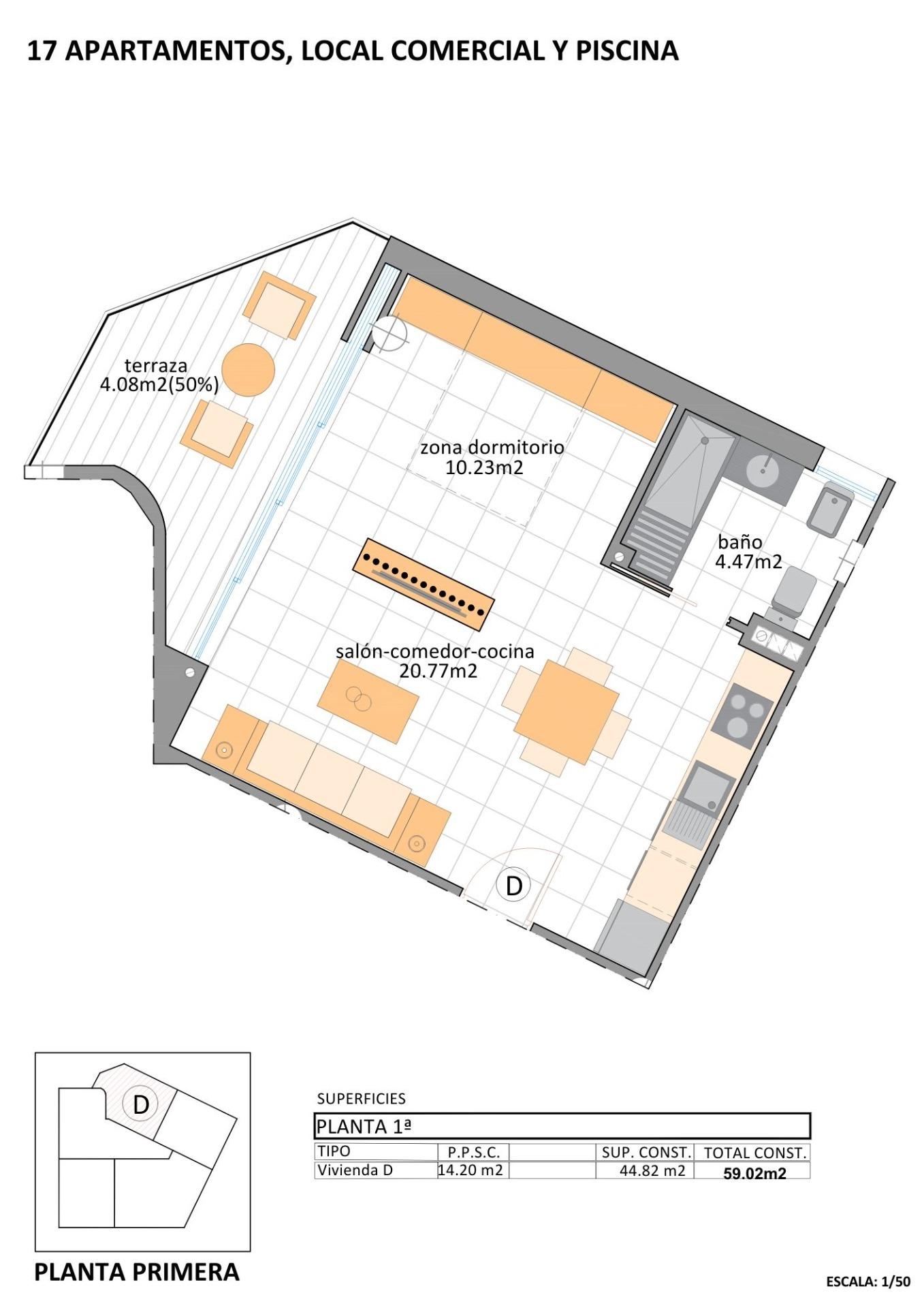7-11 Apartment in San Pedro del Pinatar, Murcia