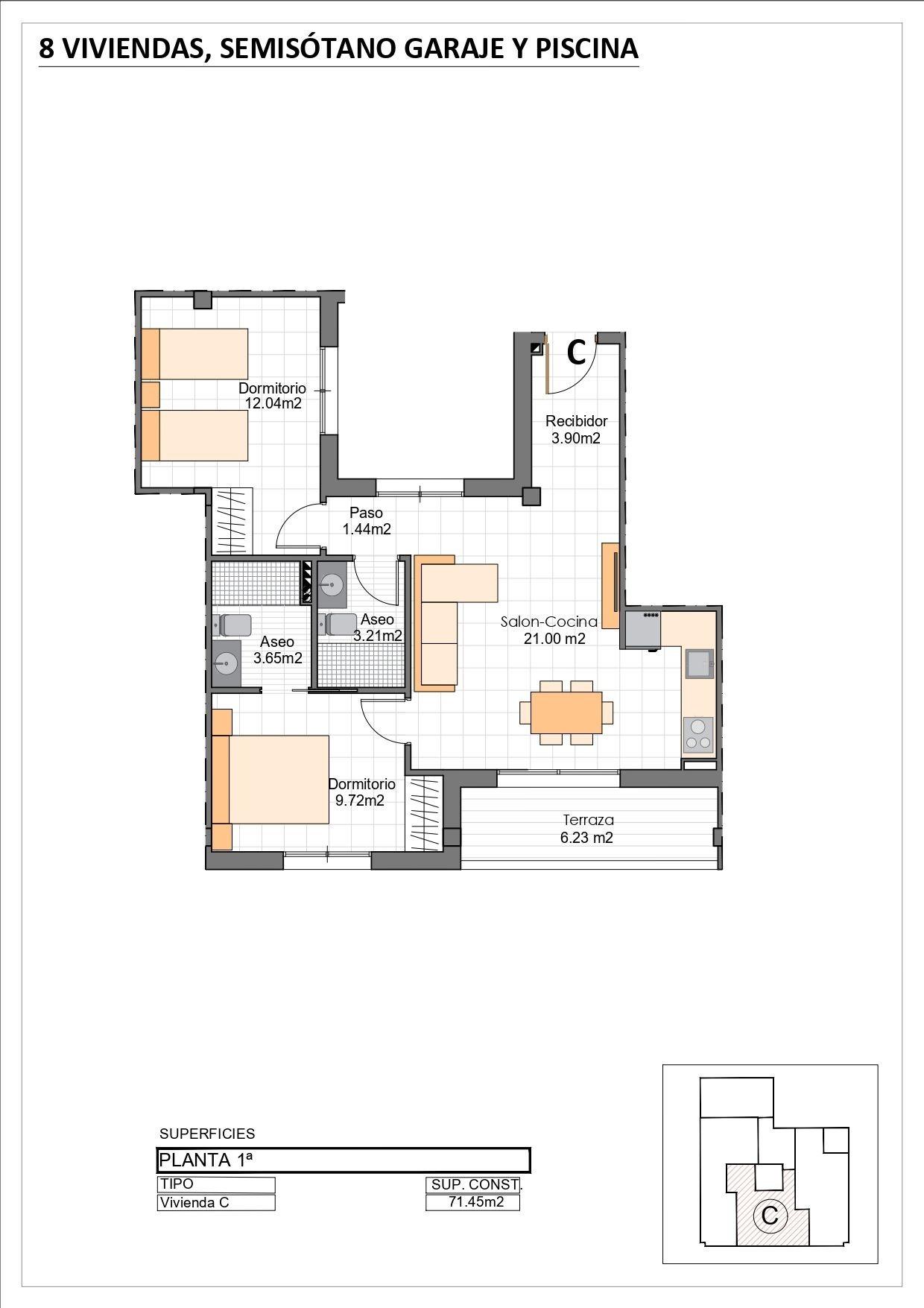 8-8 Apartment in San Pedro del Pinatar, Murcia