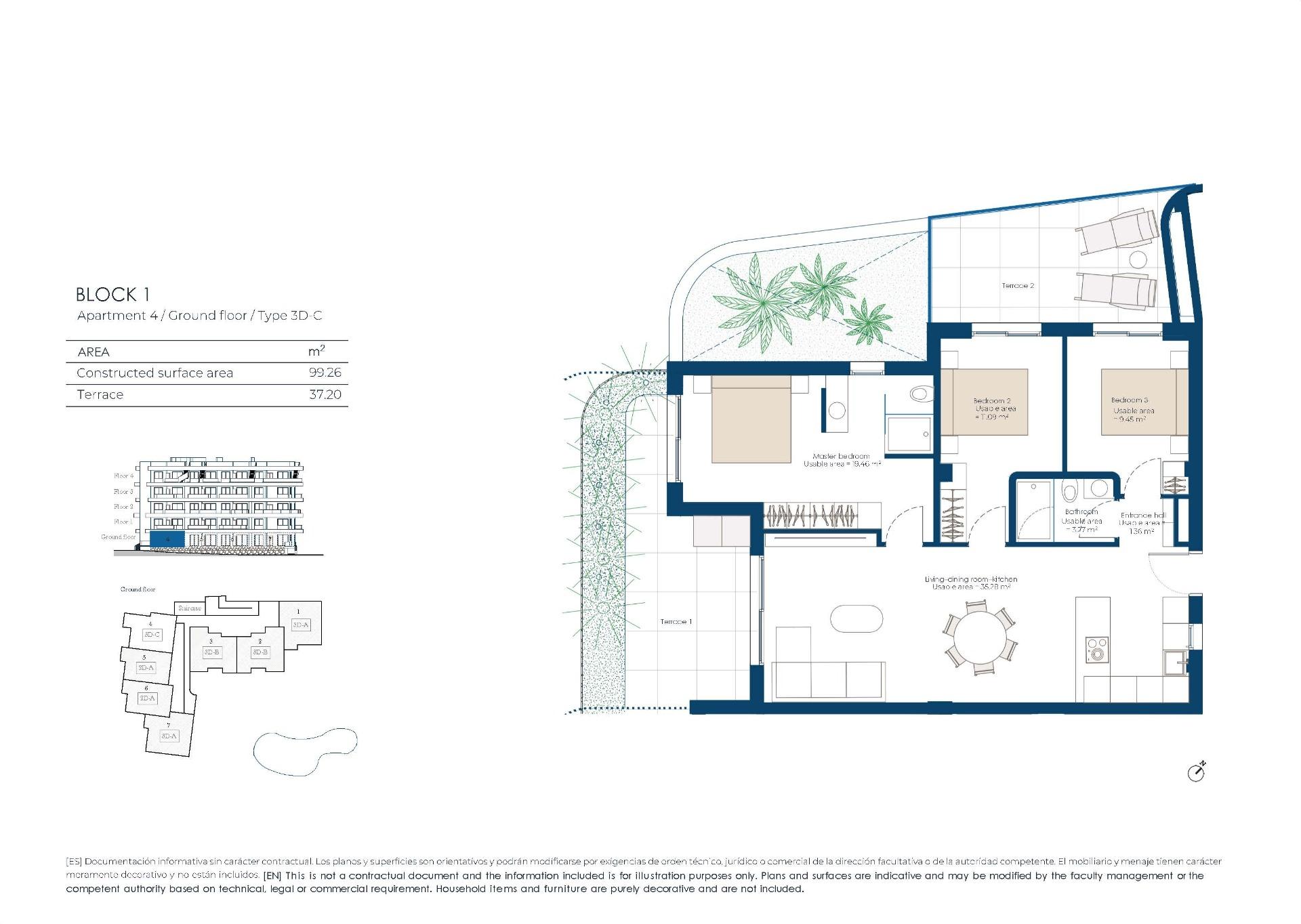 21-9 Apartment in Baños y Mendigo, Murcia
