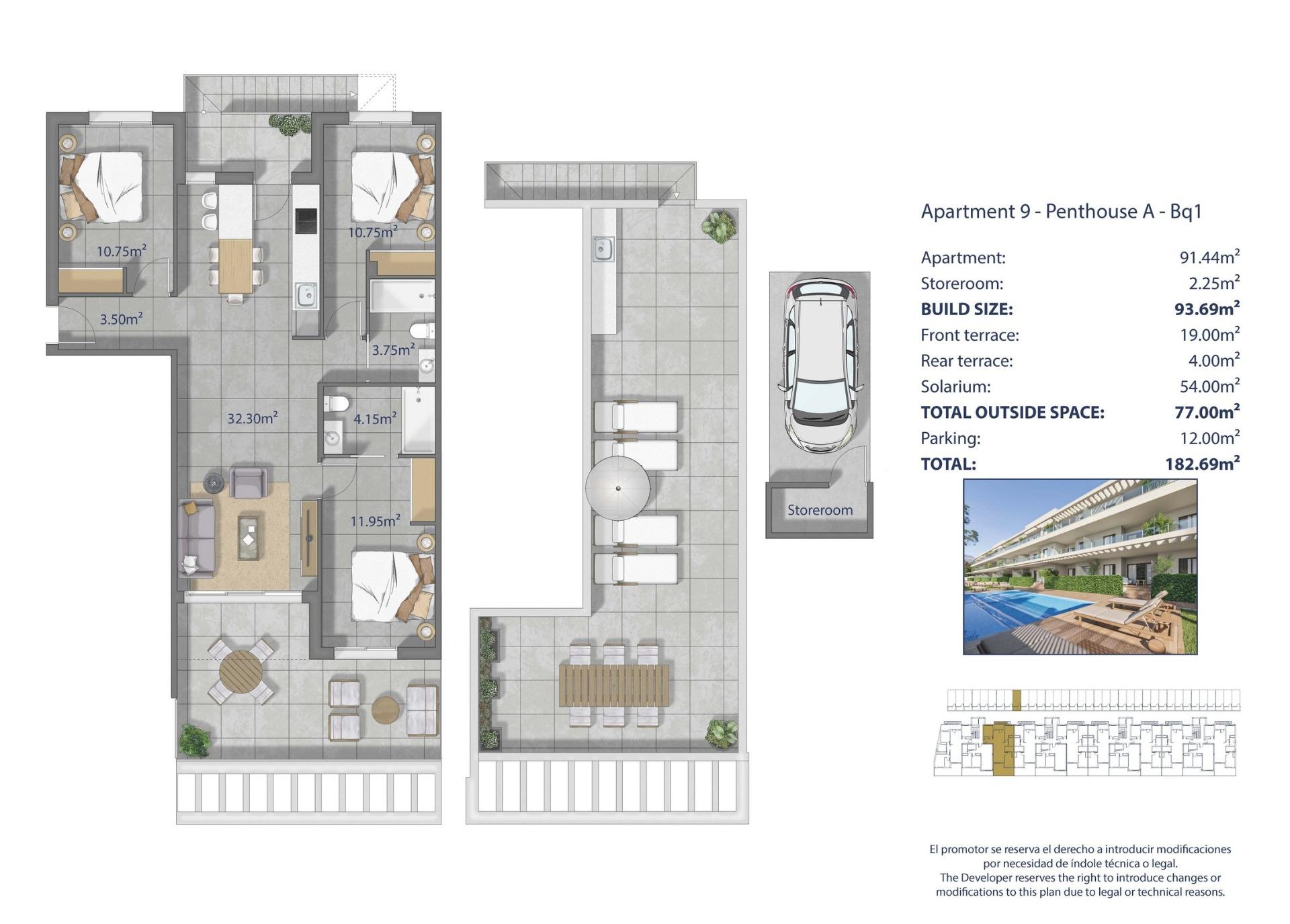 11-13 Penthouse in Los Alcazares, Murcia