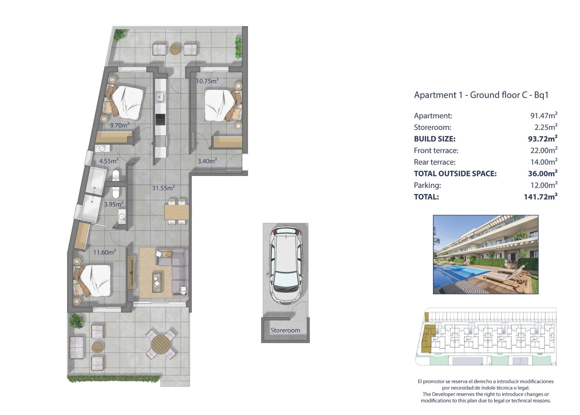 7-12 Apartment in Los Alcazares, Murcia