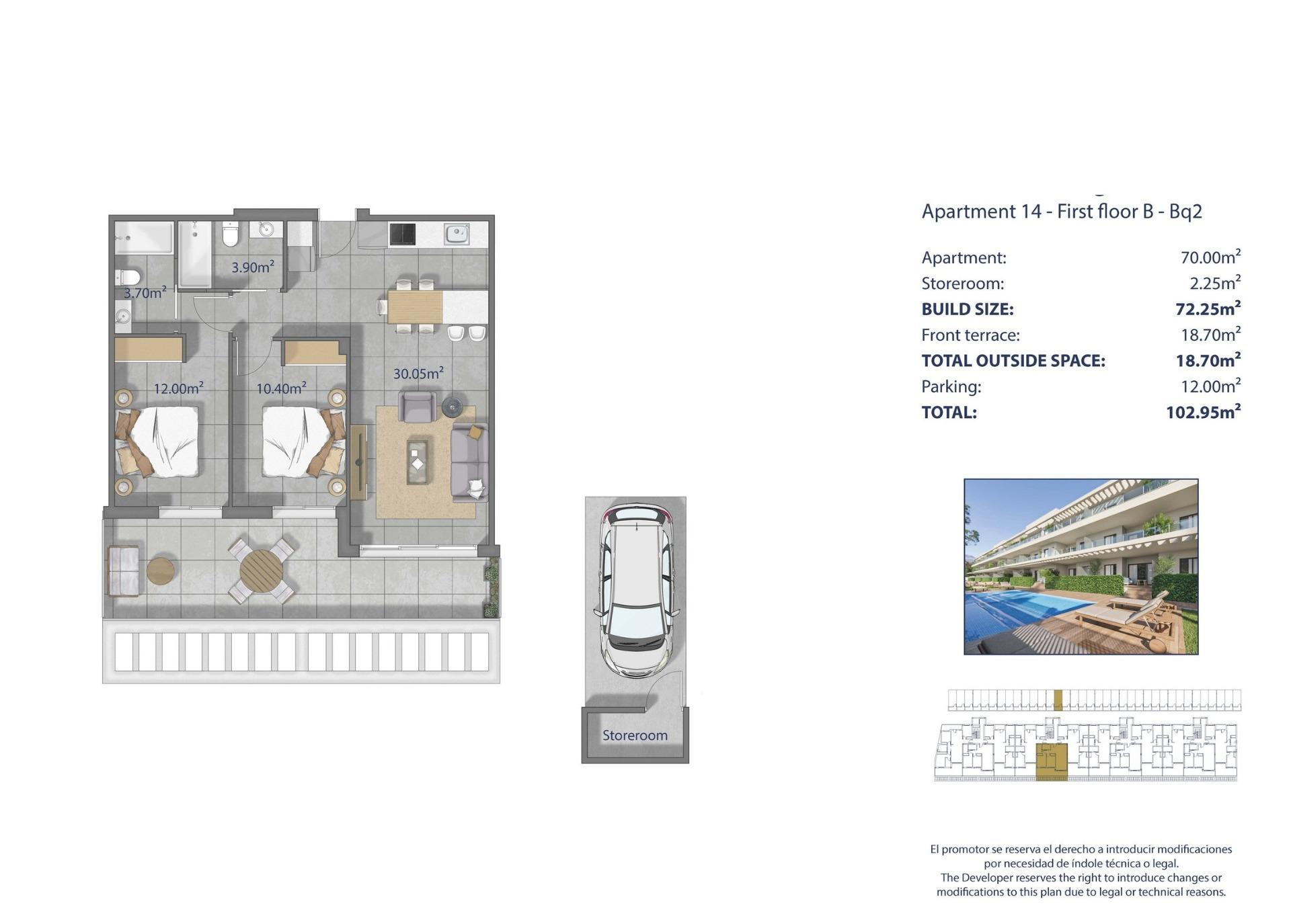7-12 Apartment in Los Alcazares, Murcia