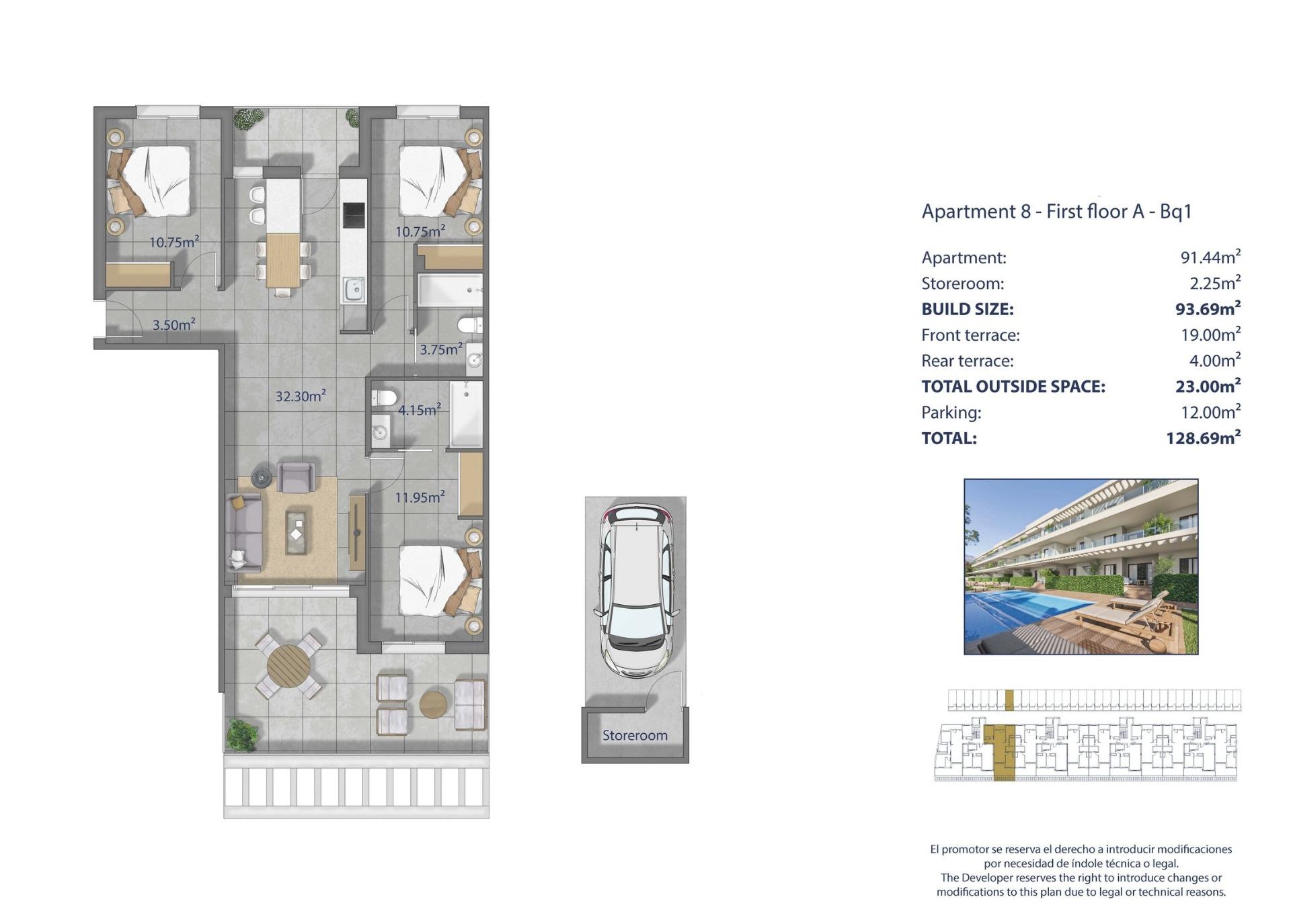 9-12 Apartment in Los Alcazares, Murcia