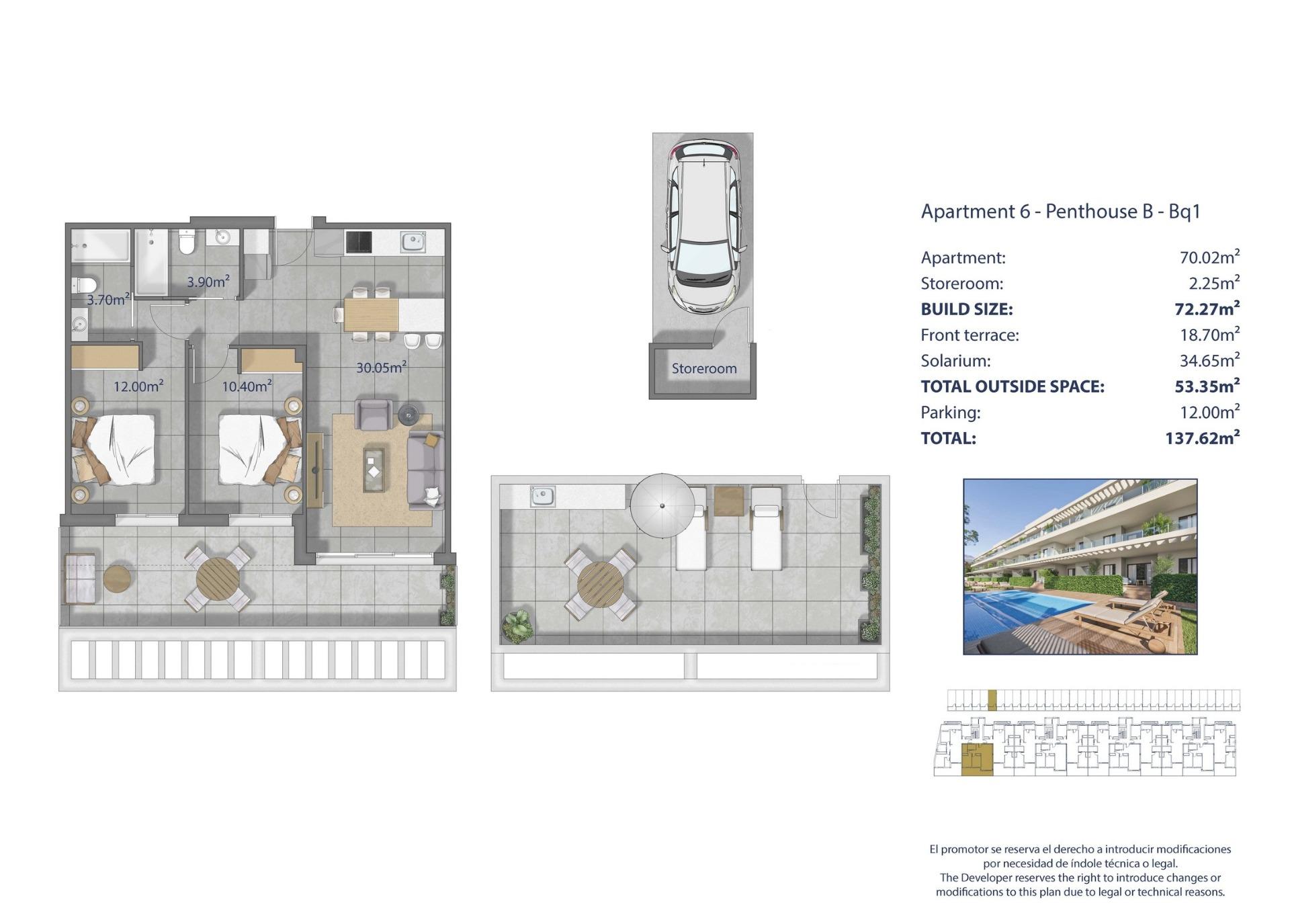 9-13 Penthouse in Los Alcazares, Murcia